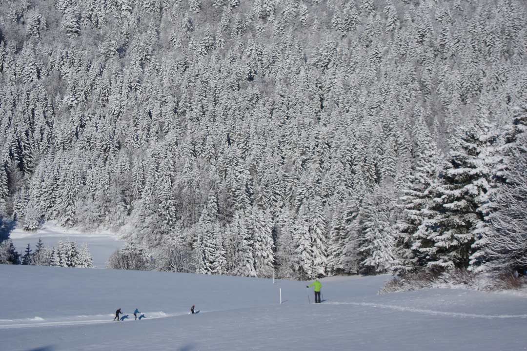 piste ski fond hiver